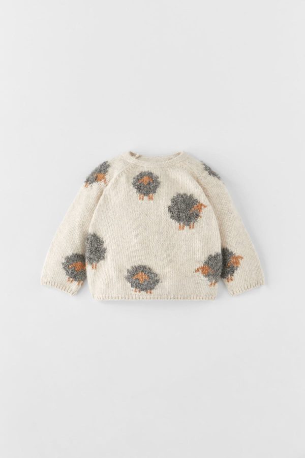 Sheep Knit Sweater Back
