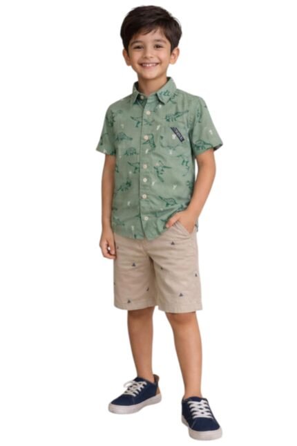 Boys Short Sleeve Shirt-1026